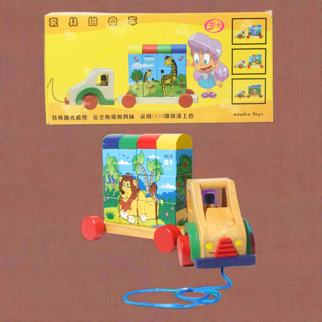 Kidsbestie-Truck with cube puzzle