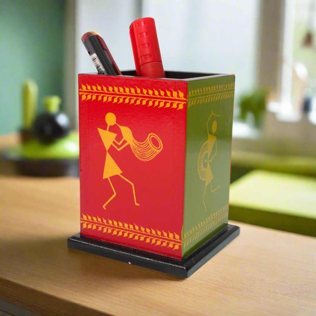 Kidsbestie-Wooden Pen Stand, Pencil Holders