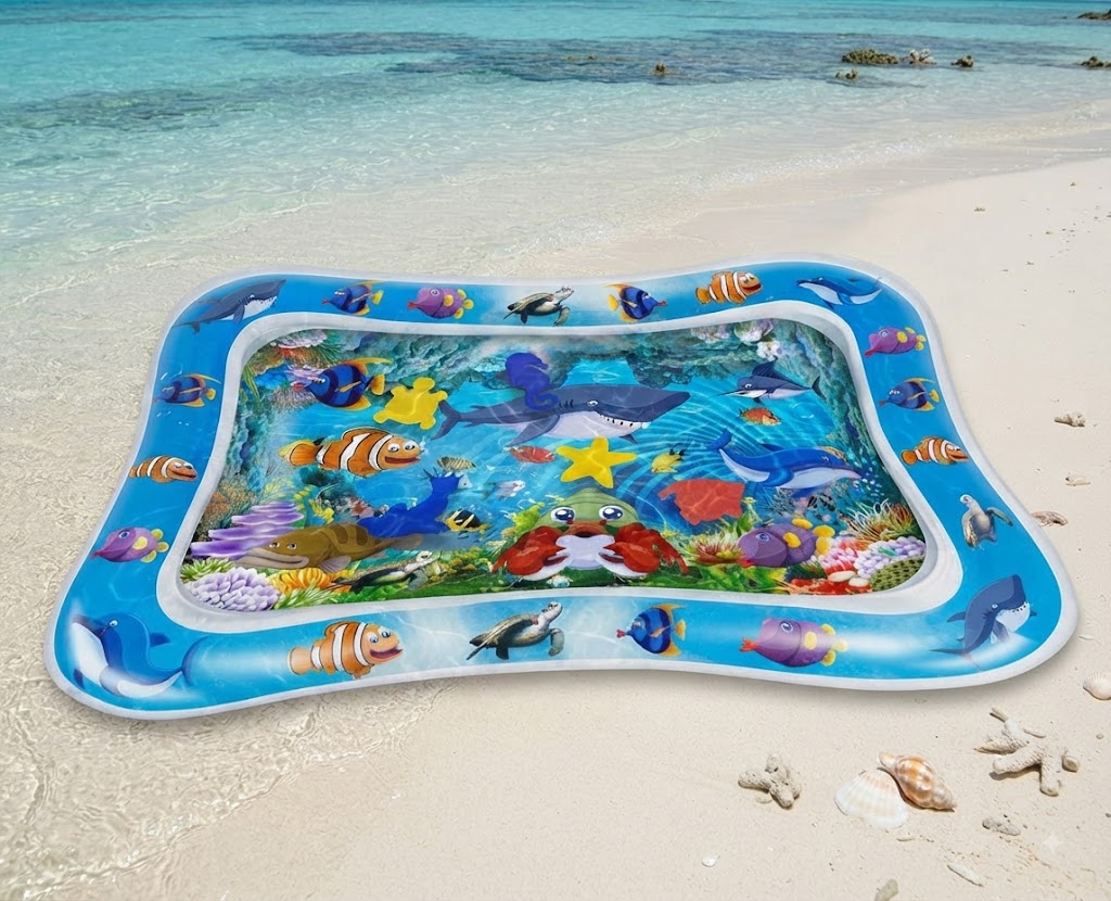 Leakproof Inflatable Baby Water Tummy Time Mat