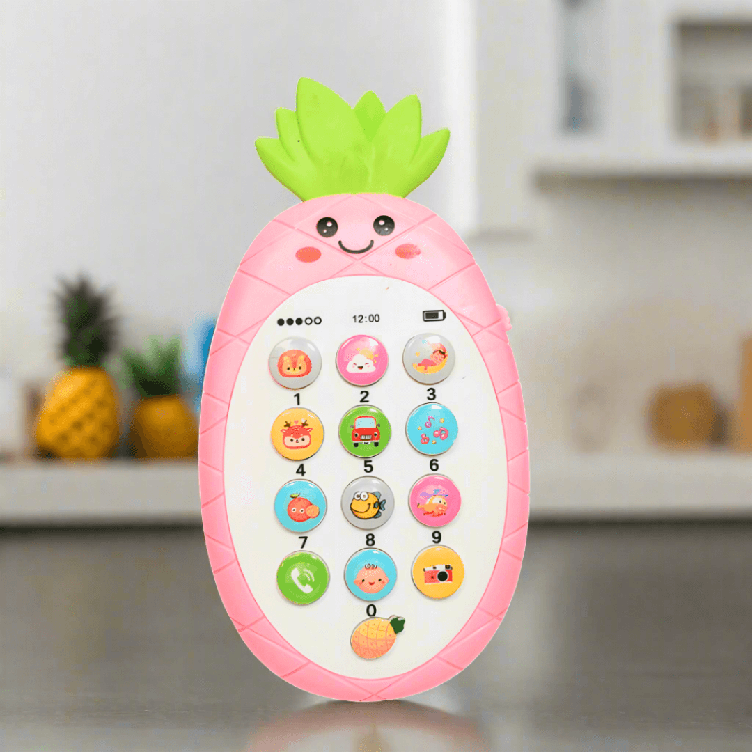 Cute Pineapple Face Cell Phone Toy for Kids,multi-colour - Kids Bestie