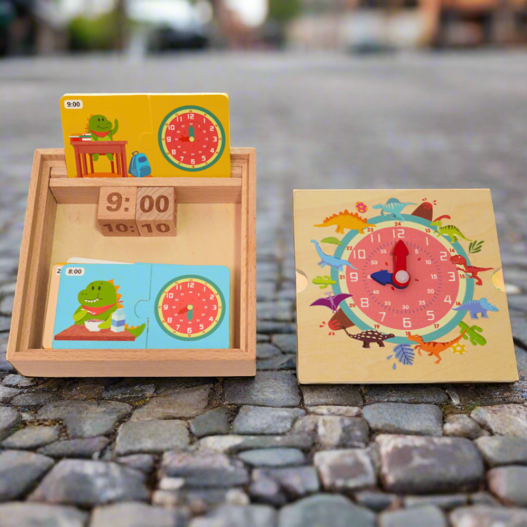 Dinosaur Clock for Kids Age 3 - Kids Bestie