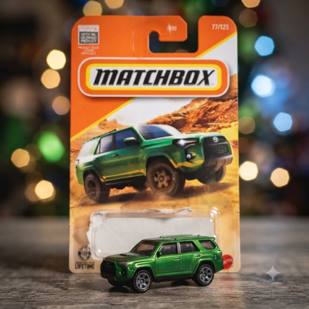 Matchbox Toyota 4Runner Die-Cast Collector Edition with Off-Road Desert Diorama and Blister Card Packaging