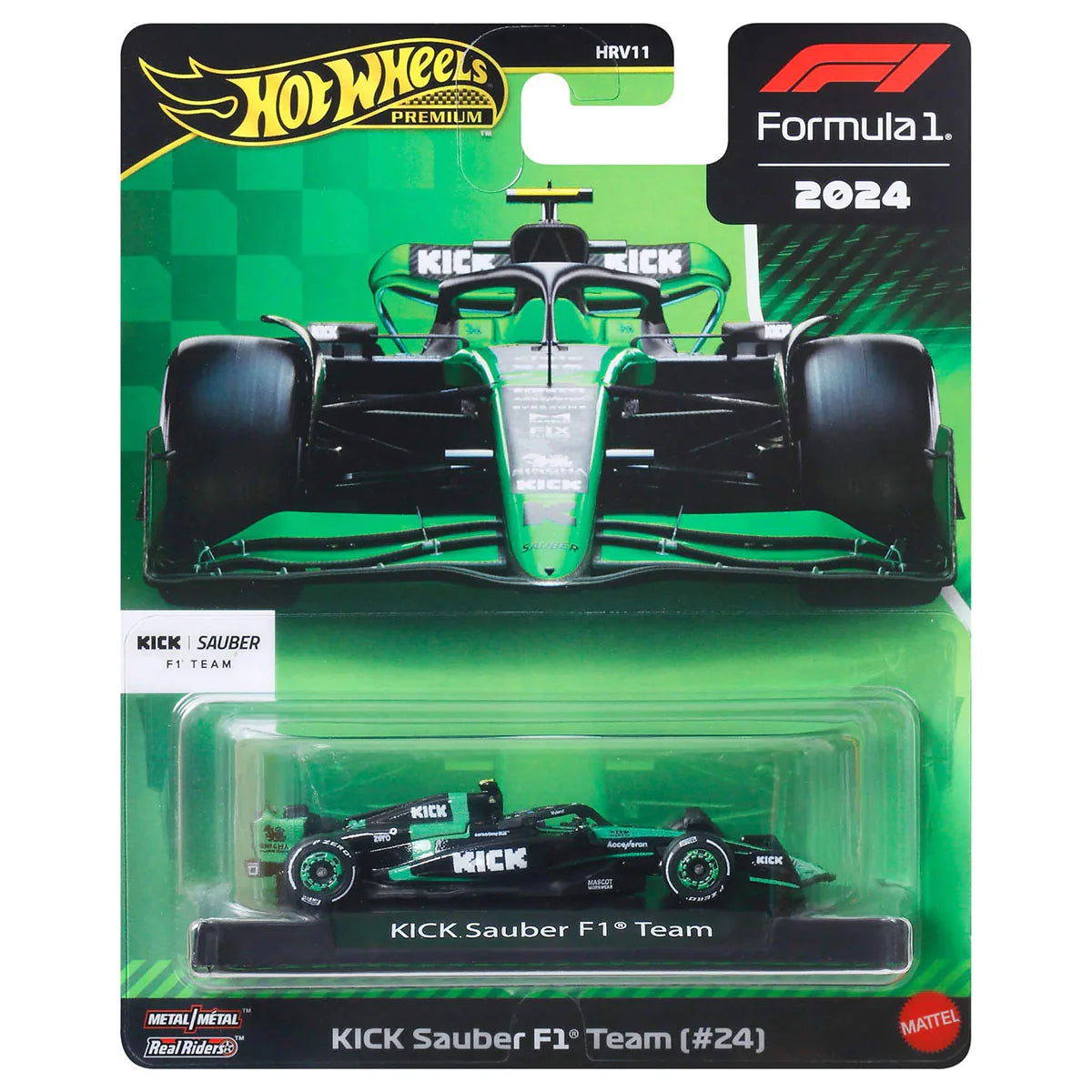 🏁 Hot Wheels Premium 2024 Kick Sauber F1 | Formula 1 Die-Cast Car (1:64 Scale)