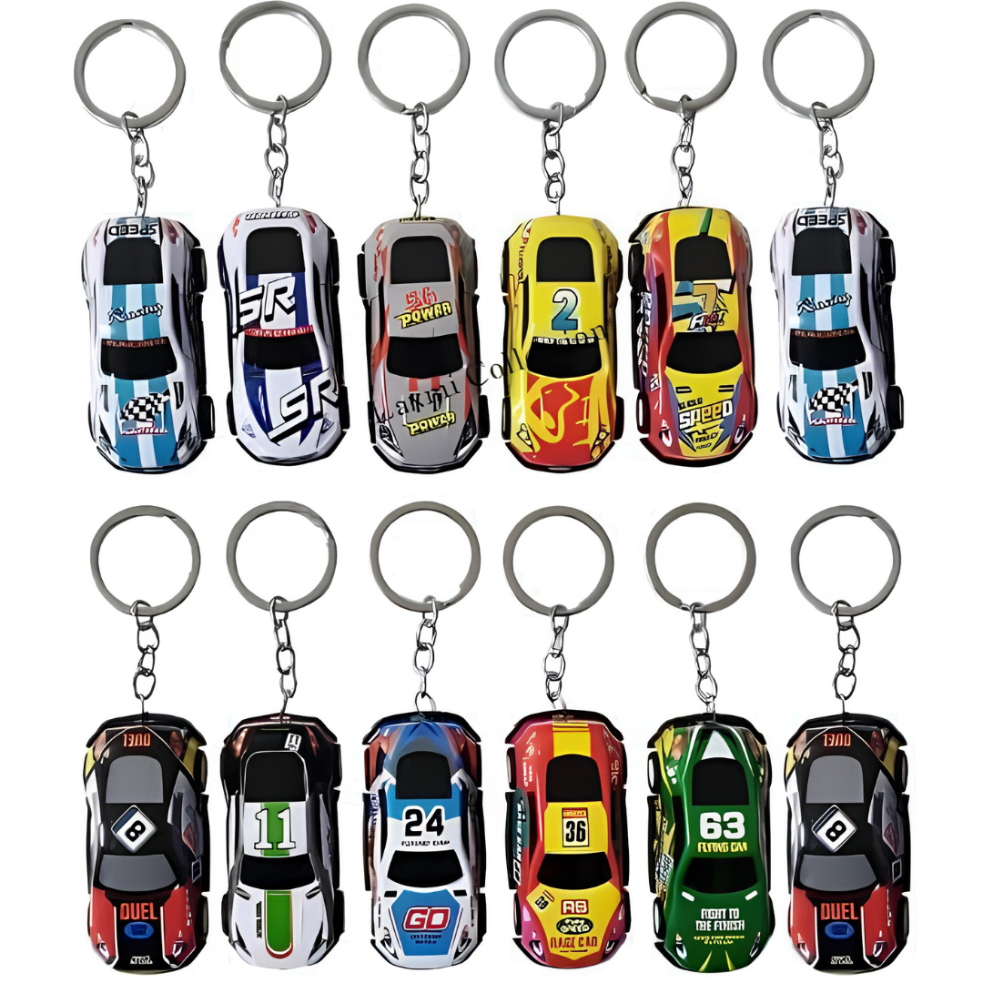 Mini Pullback Car Keychain – Pocket-Sized Fun On the Go! Combo Pack Of 5
