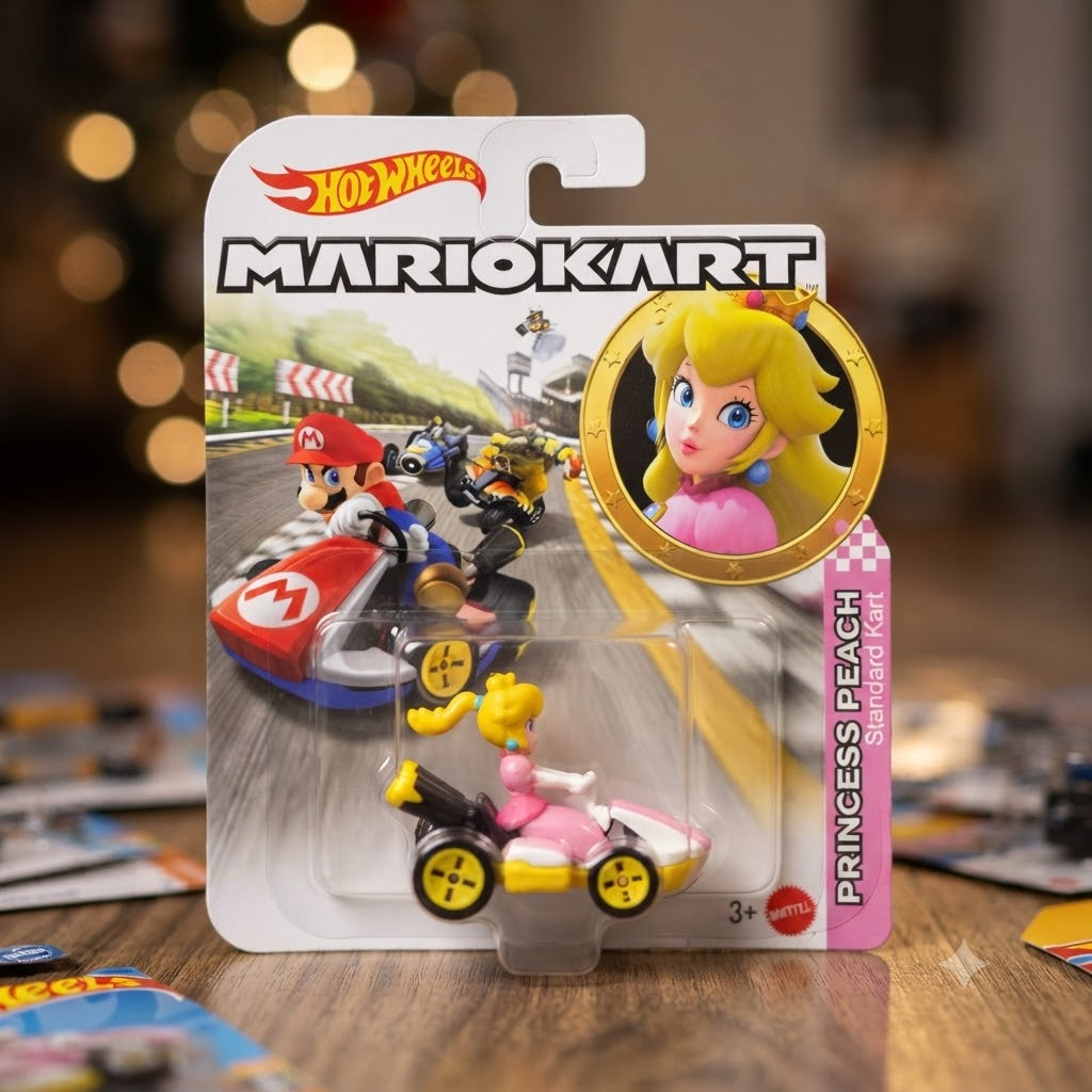 Hot Wheels Mario Kart Princess Peach Standard Kart Die-Cast Vehicle