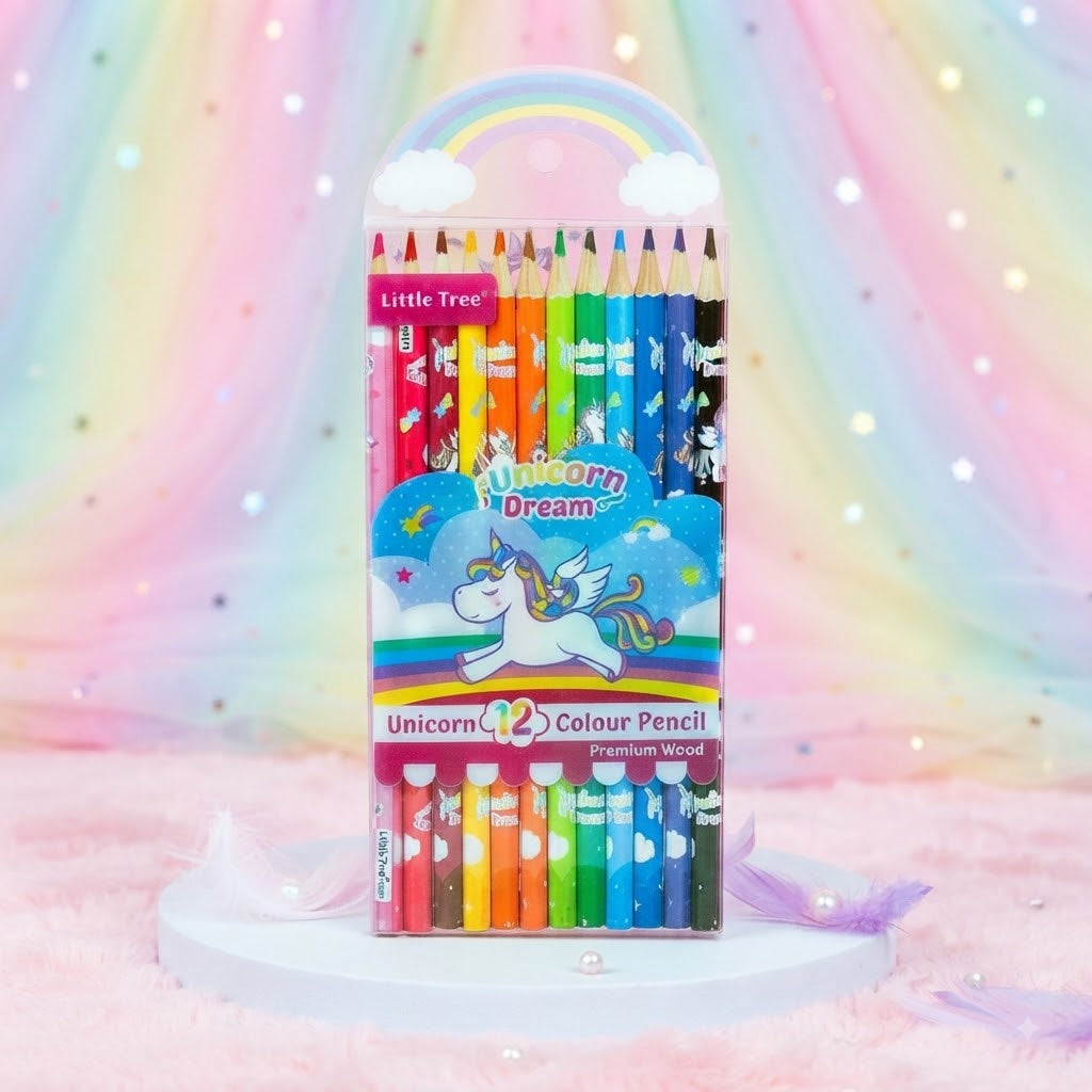 Little Tree Unicorn Dream 12 Color Pencil Set