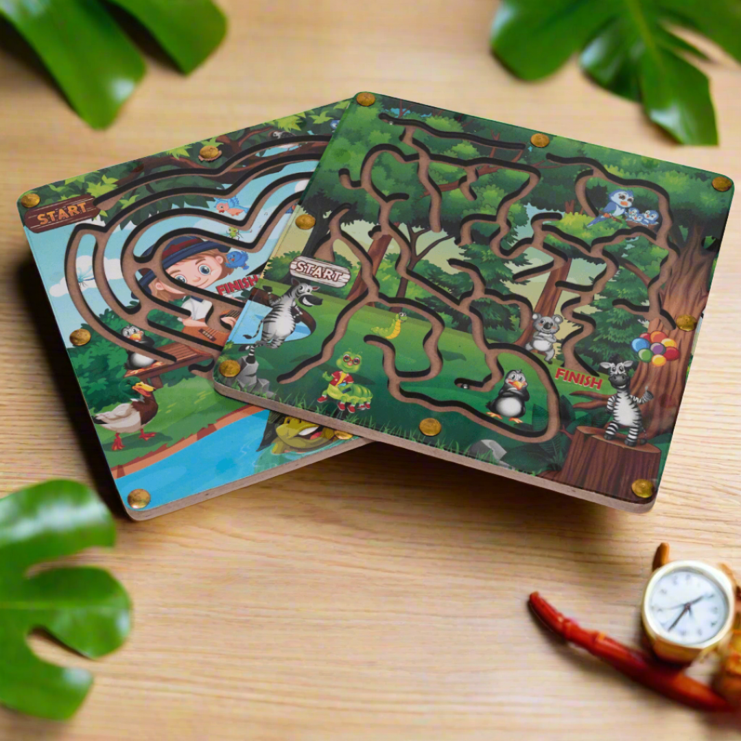 Wooden Maze Toys-1 Piece, Random design will be send - Kids Bestie