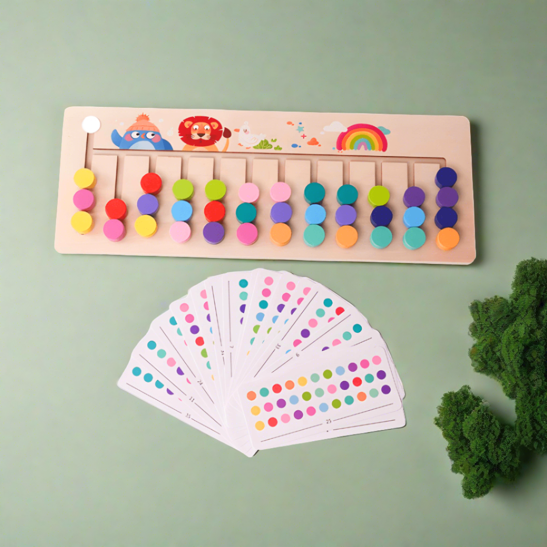 Wooden Mobile 12 Colour match Toy for kids Age 3+ - Kids Bestie