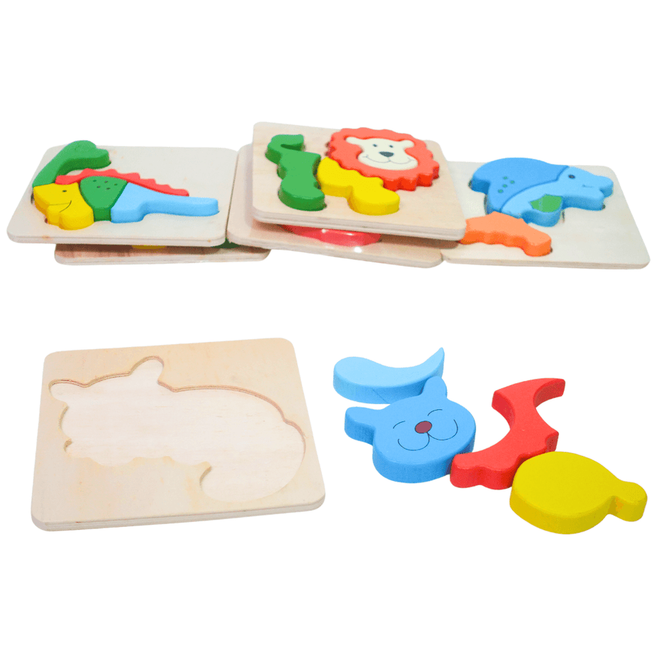 1 Animals Puzzle for kids Age 3(Random design will be send) - Kids Bestie