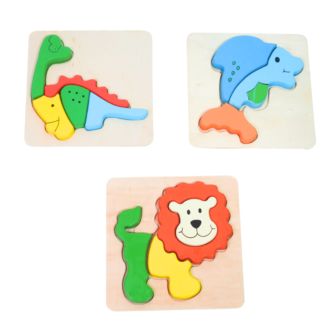 1 Animals Puzzle for kids Age 3(Random design will be send) - Kids Bestie