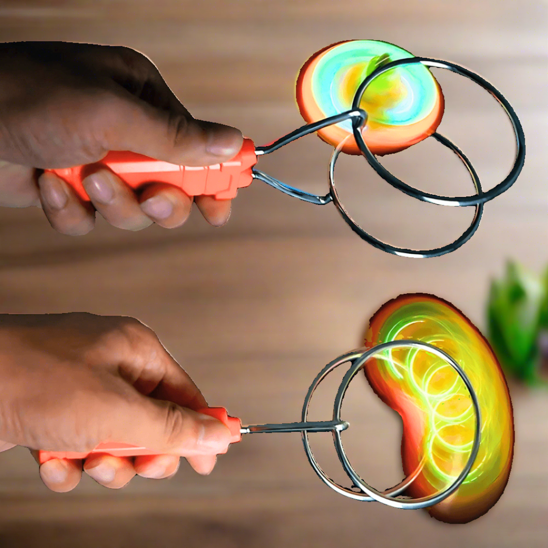 1 Light-Up Gyroscope with colorful LEDs - Kids Bestie
