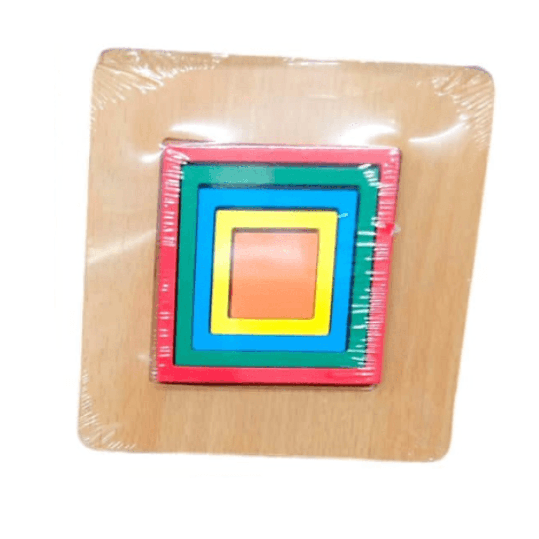 1 Piece Shapes Wooden Puzzle(Random design will be send) - Kids Bestie