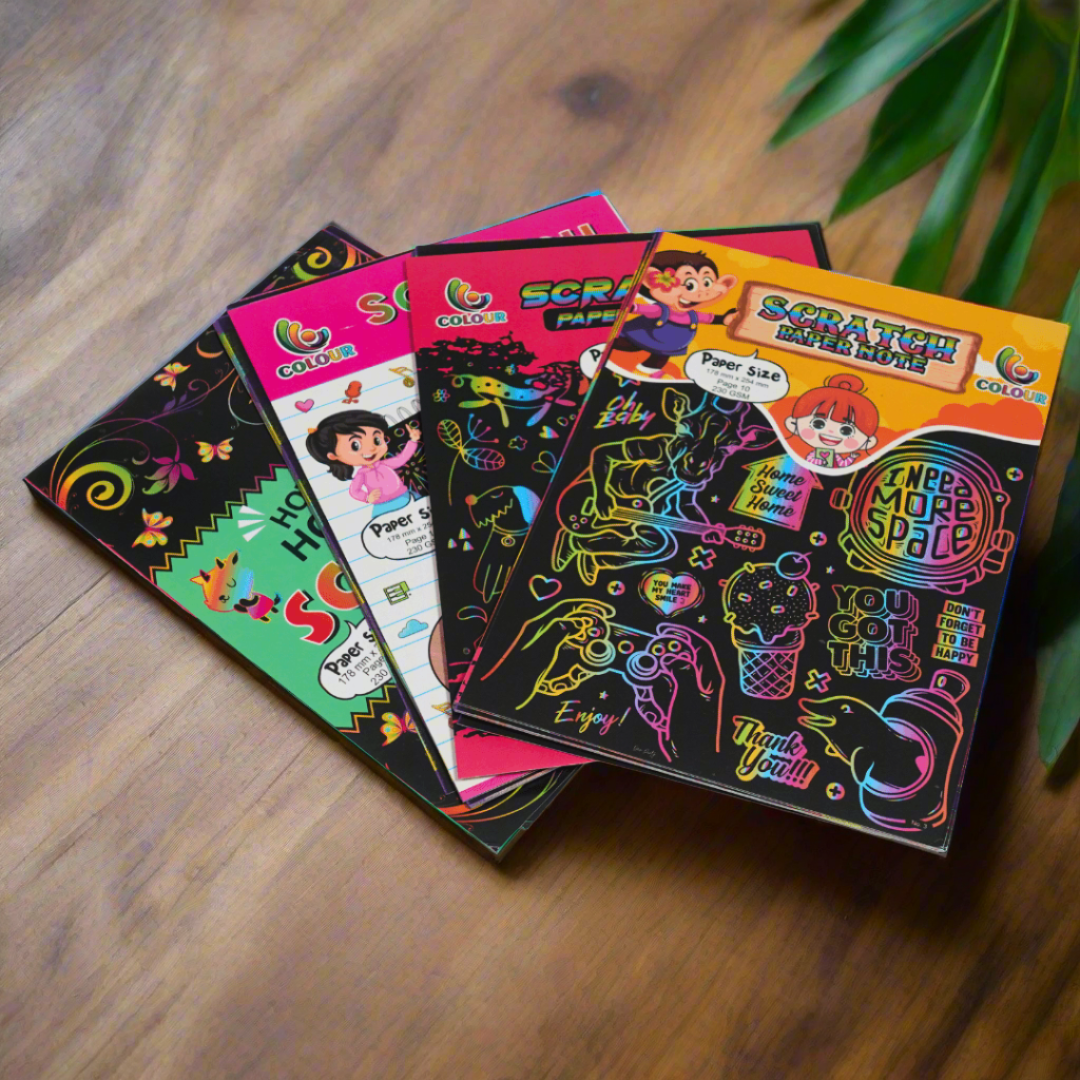 Buy Magic Scratch Notebook – Fun, Creative & Mess-Free! – Kids Bestie