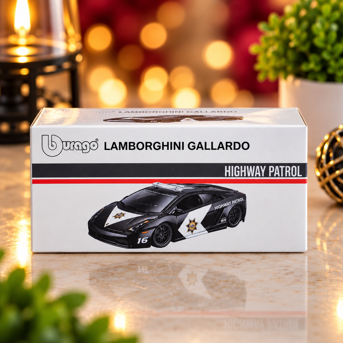 Lamborghini Gallardo Highway Patrol Die-Cast Police Car – Collectible Model Toy