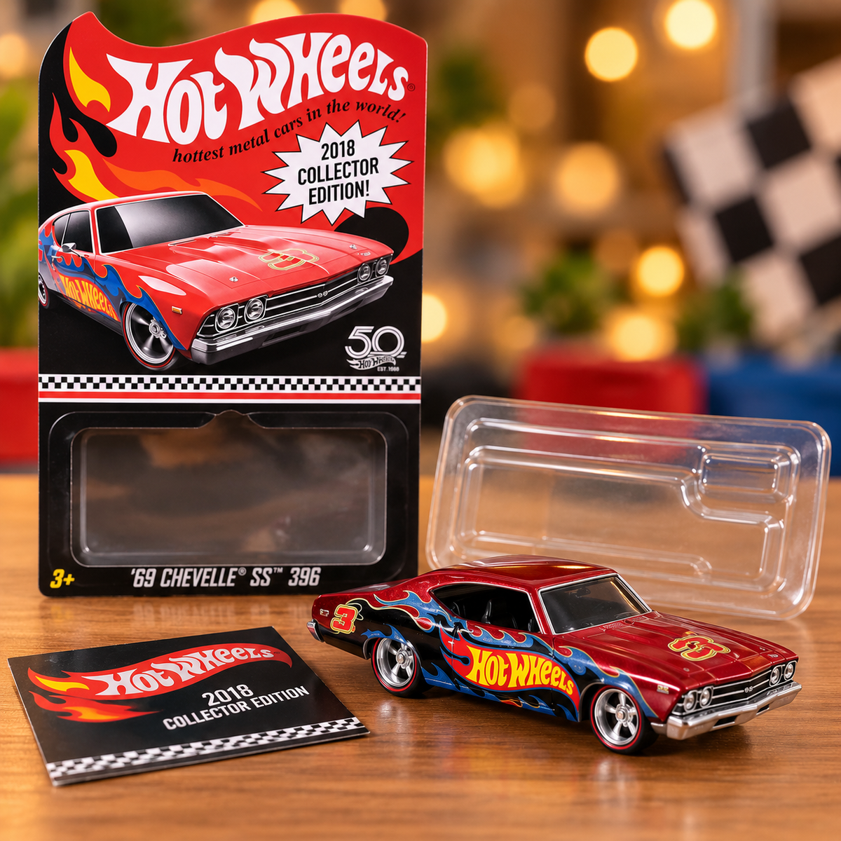 Hot Wheels 2018 Collector Edition ’69 Chevelle SS 396 Die-Cast Car – 50th Anniversary Collectible