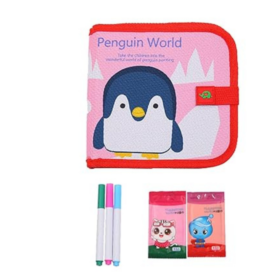 Set of 1 Plastic Reusable & Erasable Doodle Slate | Painting & Drawing Kit for Kids