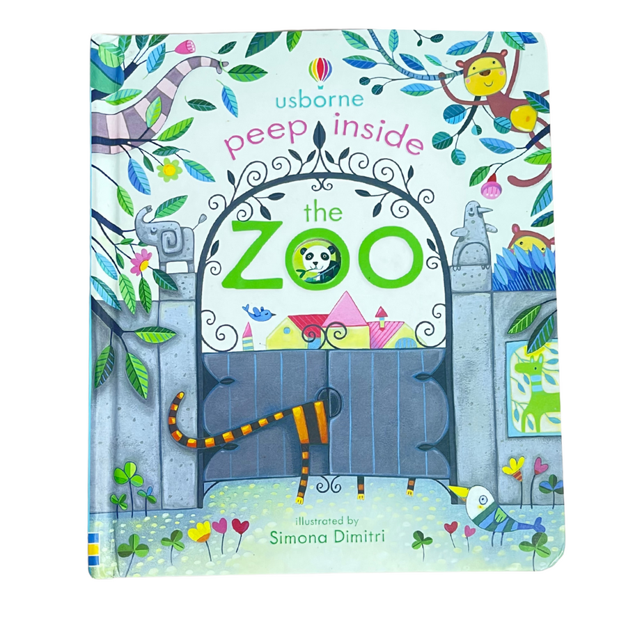 Usborne Peep Inside the Zoo – A Flip & Board Book (Preloved Edition) | KidsBestie | kb2207