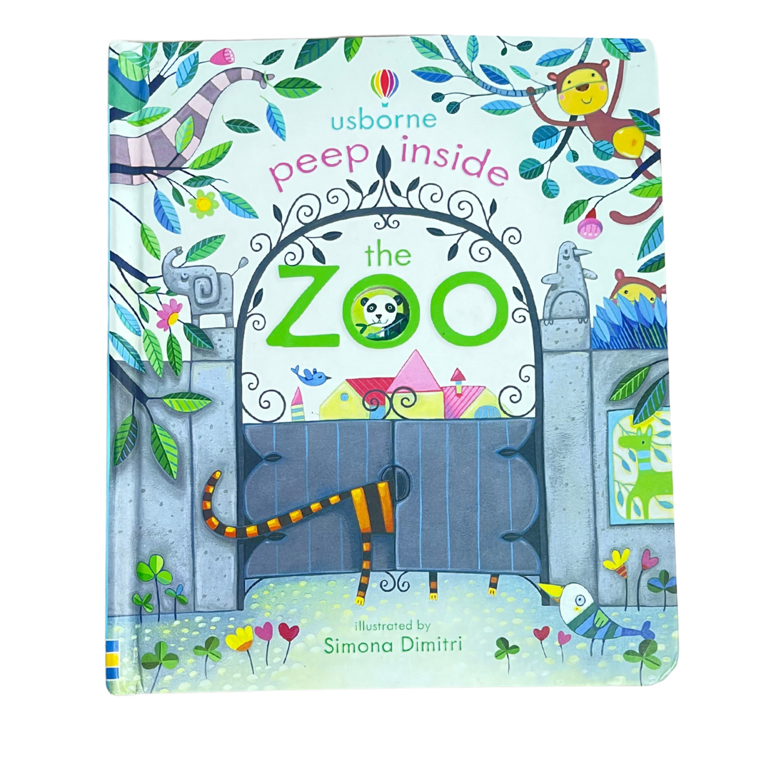 Usborne Peep Inside the Zoo – A Flip & Board Book (Preloved Edition) | KidsBestie | kb2207
