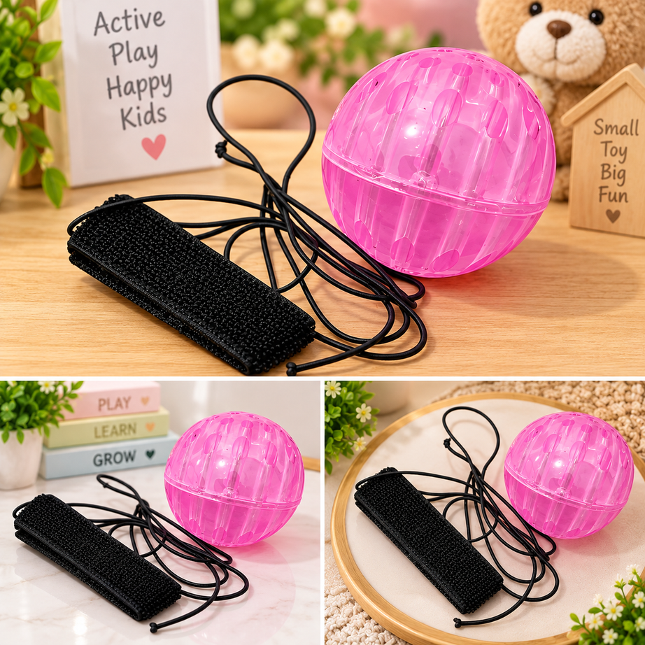 Wrist Return Bouncy Ball Toy – Fun Rebound Action Play for Kids 🎾✨