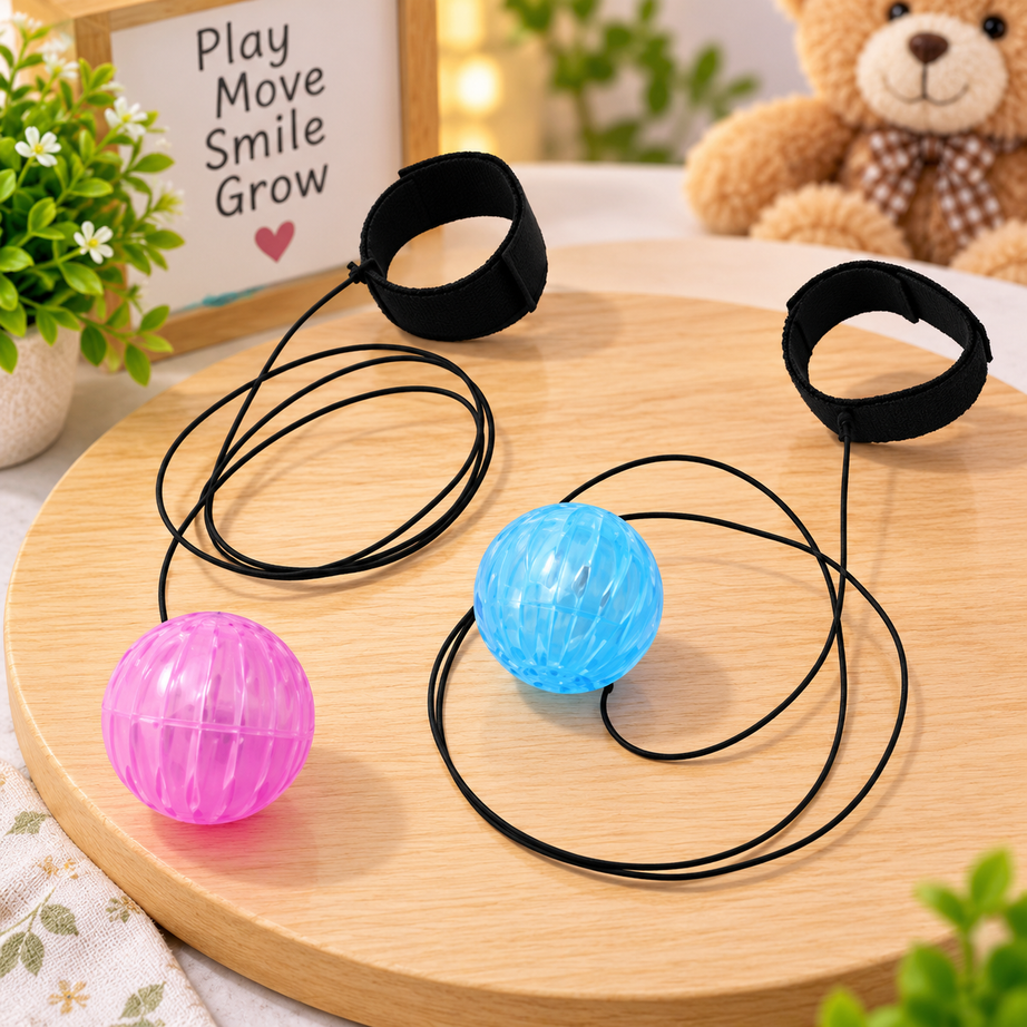 Wrist Return Bouncy Ball Toy – Fun Rebound Action Play for Kids 🎾✨