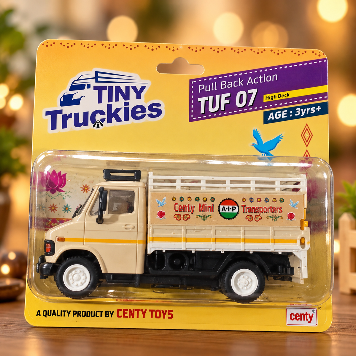 Centy Tiny Truckies TUF 07 High Deck Mini Transporter Toy Truck – Pull Back Action | 3+ Years