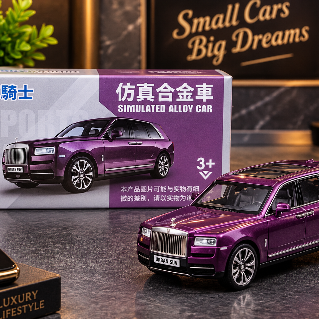 Purple Luxury Urban SUV Die-Cast Alloy Toy Car – Premium Miniature Collectible Model