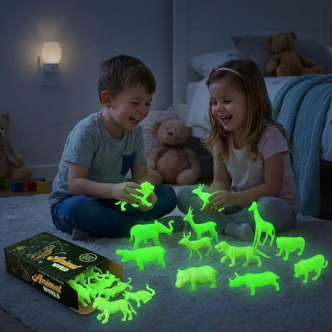 Glow in the Dark Animals for Kids | KidsBestie