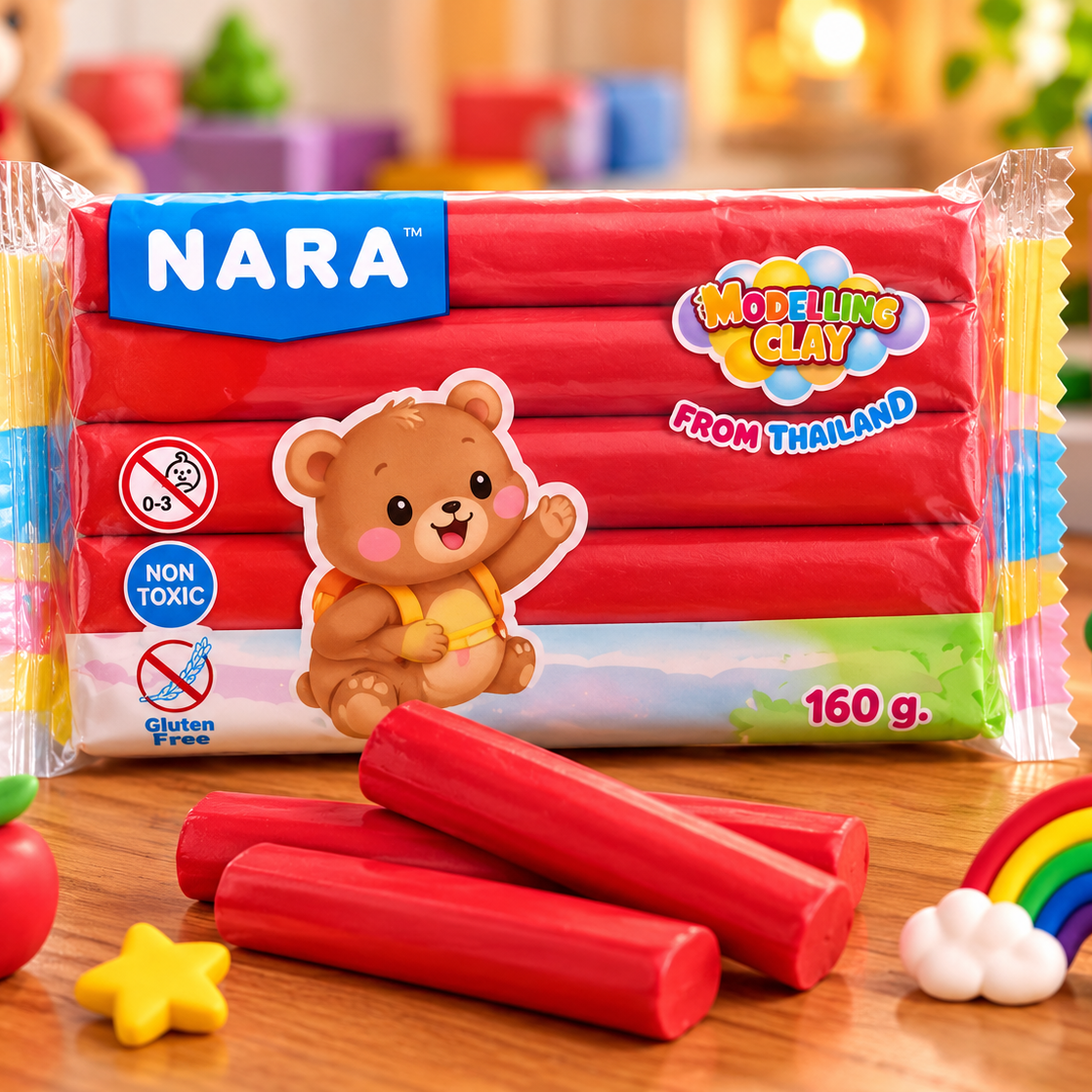 NARA Modeling Clay 160g – Non-Toxic, Gluten-Free Creative Art &  Craft Clay for Kids | Assorted Colours