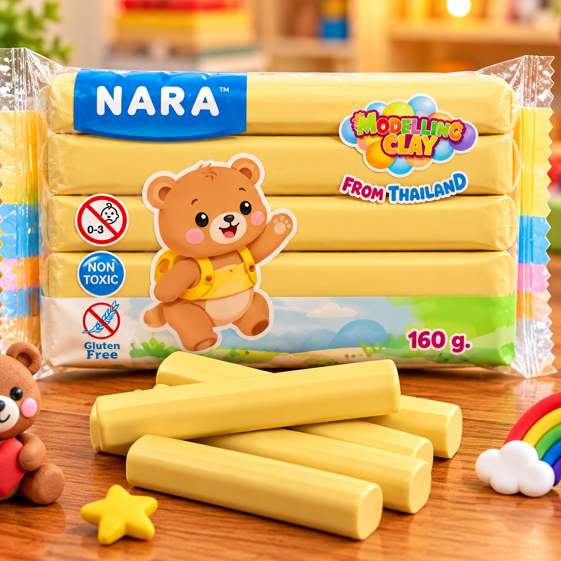 NARA Modeling Clay 160g – Non-Toxic, Gluten-Free Creative Art &  Craft Clay for Kids | Assorted Colours