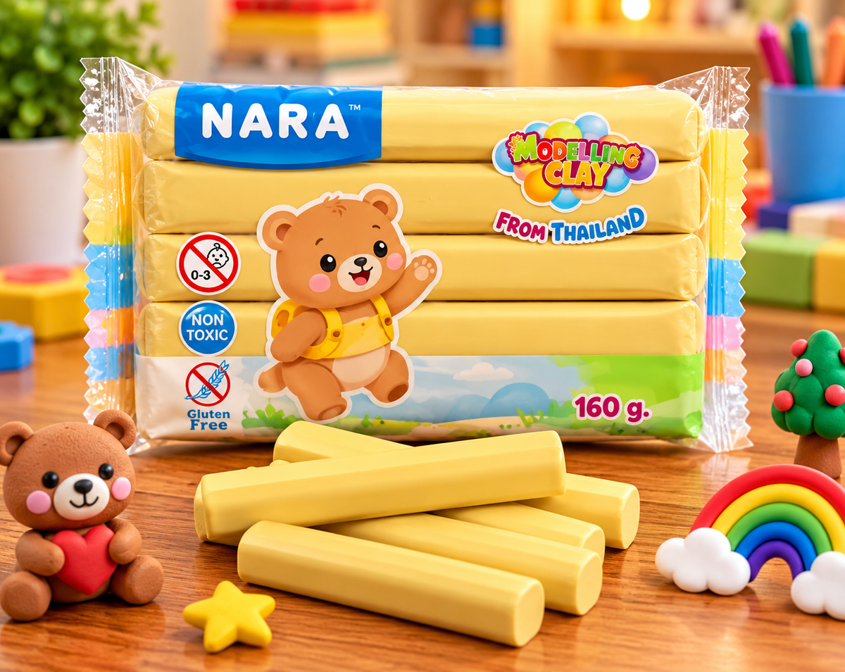 NARA Modeling Clay 160g – Non-Toxic, Gluten-Free Creative Art &  Craft Clay for Kids | Assorted Colours