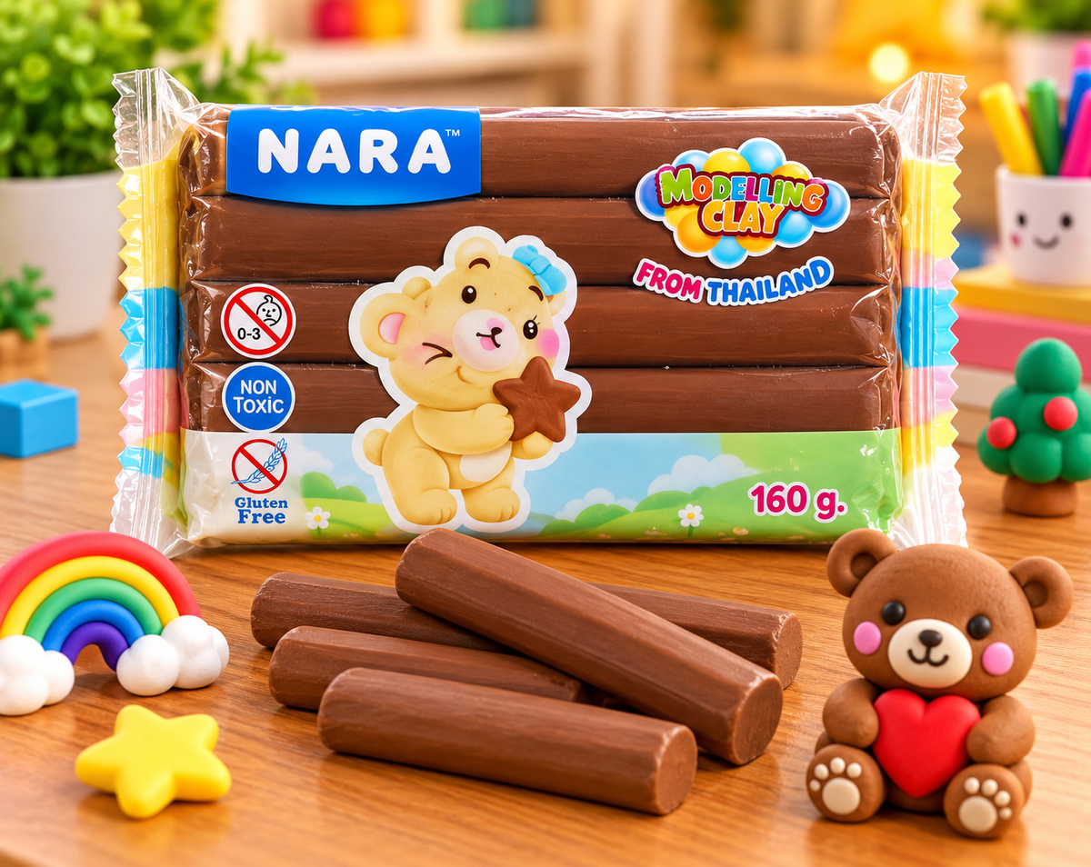 NARA Modeling Clay 160g – Non-Toxic, Gluten-Free Creative Art &  Craft Clay for Kids | Assorted Colours