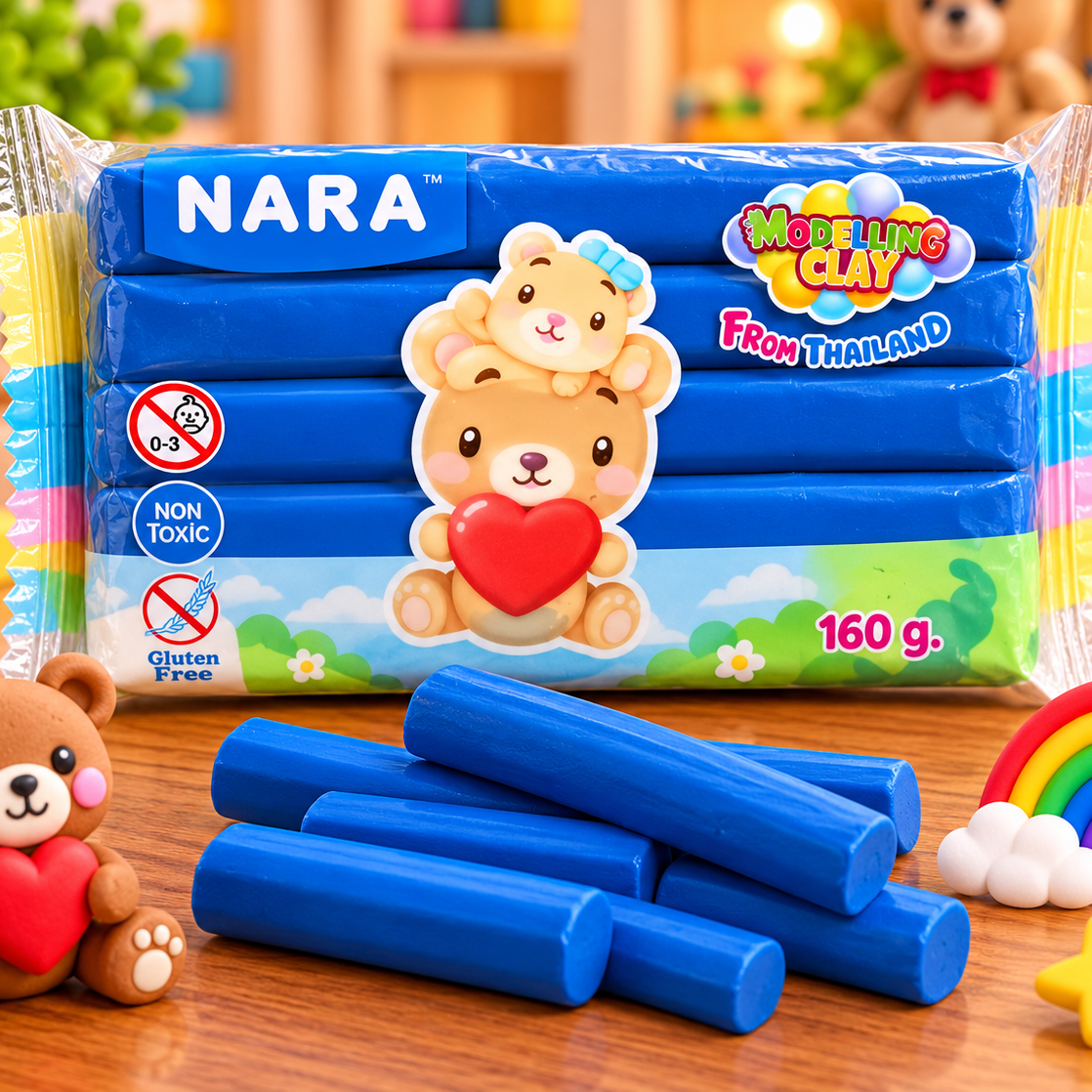 NARA Modeling Clay 160g – Non-Toxic, Gluten-Free Creative Art &  Craft Clay for Kids | Assorted Colours