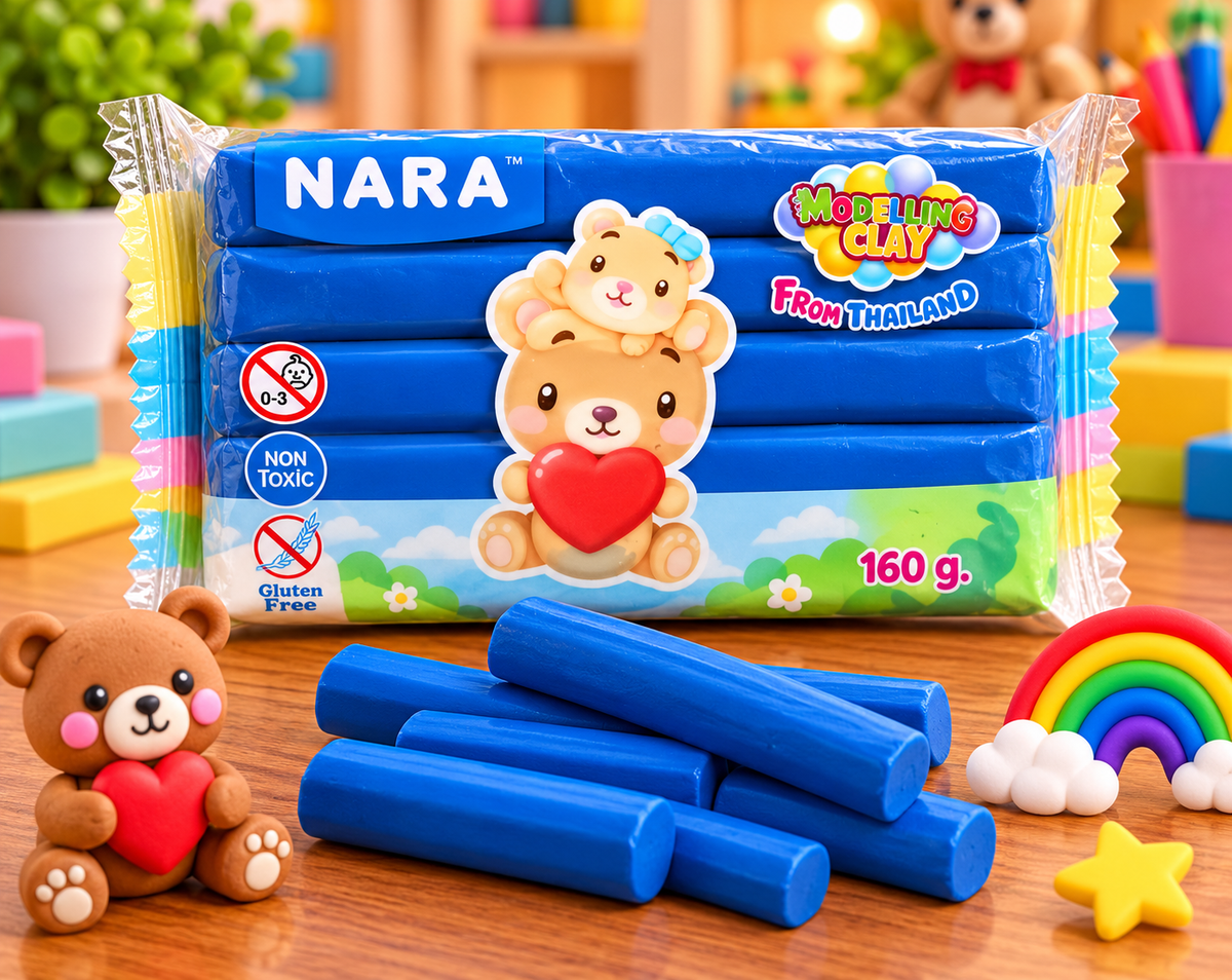 NARA Modeling Clay 160g – Non-Toxic, Gluten-Free Creative Art &  Craft Clay for Kids | Assorted Colours