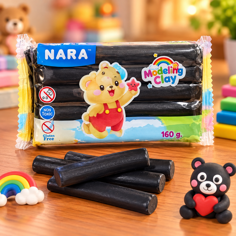 NARA Modeling Clay 160g – Non-Toxic, Gluten-Free Creative Art &  Craft Clay for Kids | Assorted Colours