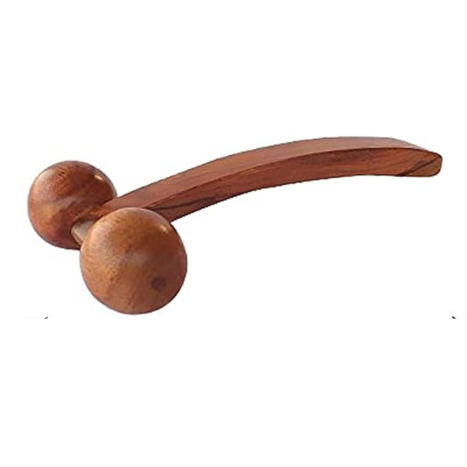 Wooden 2-Ball Roller Massager