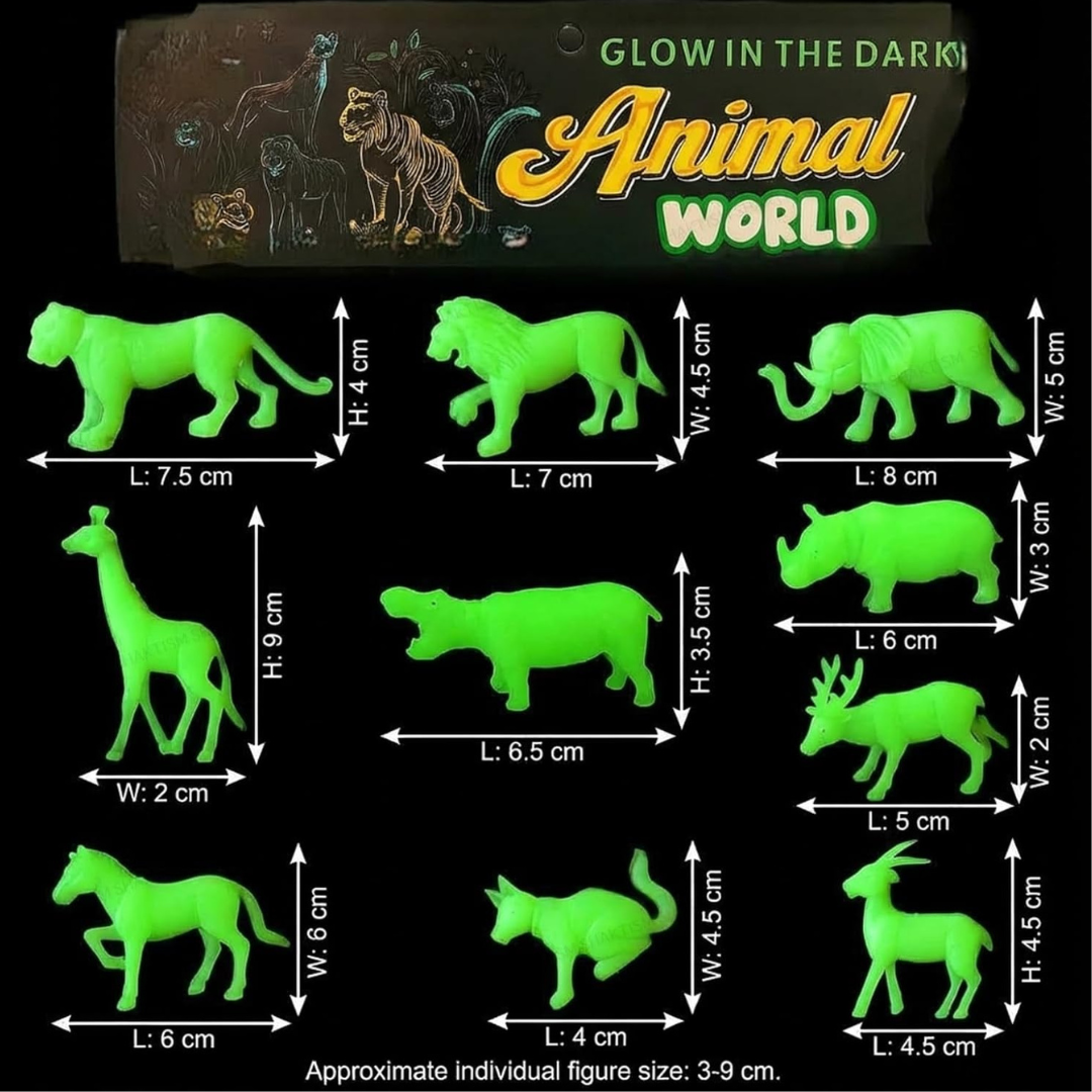 Glow in the Dark Animals for Kids | KidsBestie
