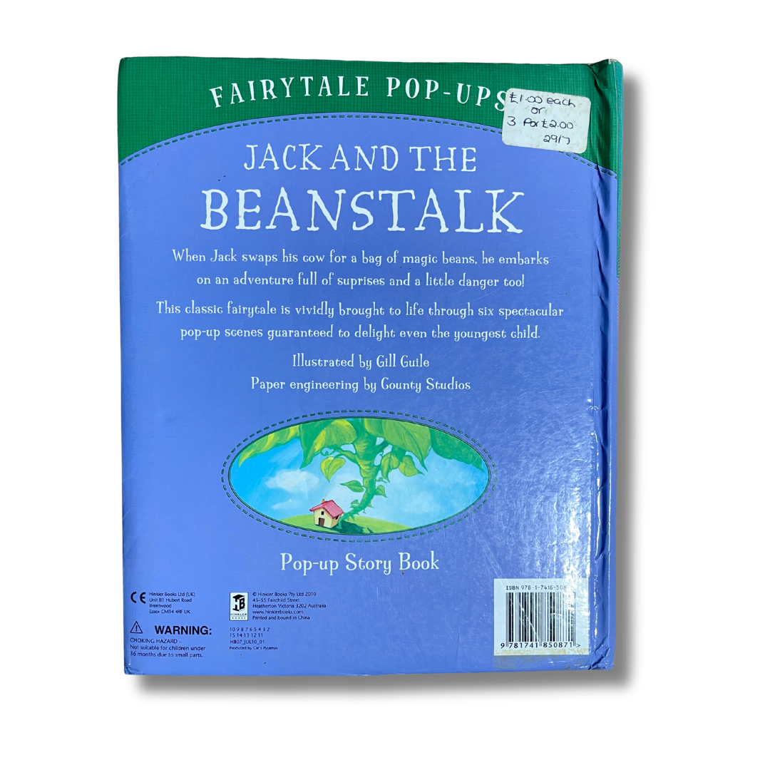 JACK AND THE BEANSTALK: Pop-Up Story Book – Preloved Edition – KidsBestie |KB3488