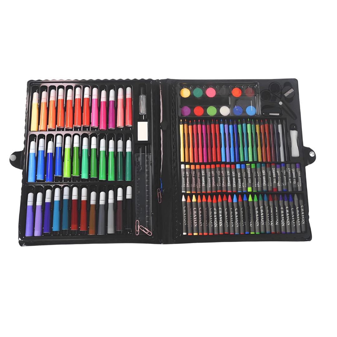 150 Piece Art Set, Drawing and Painting Set for Kids - Kids Bestie