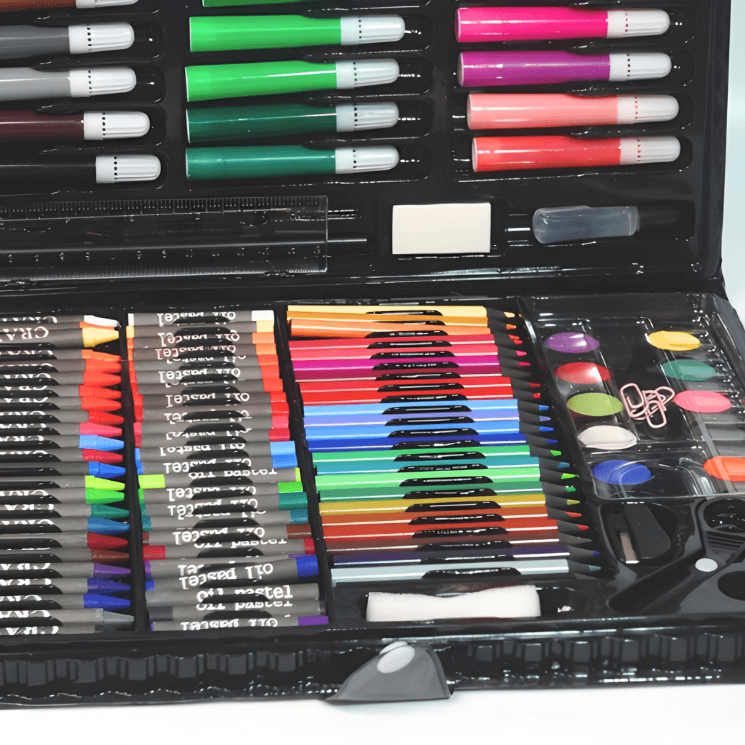 150 Piece Art Set, Drawing and Painting Set for Kids - Kids Bestie