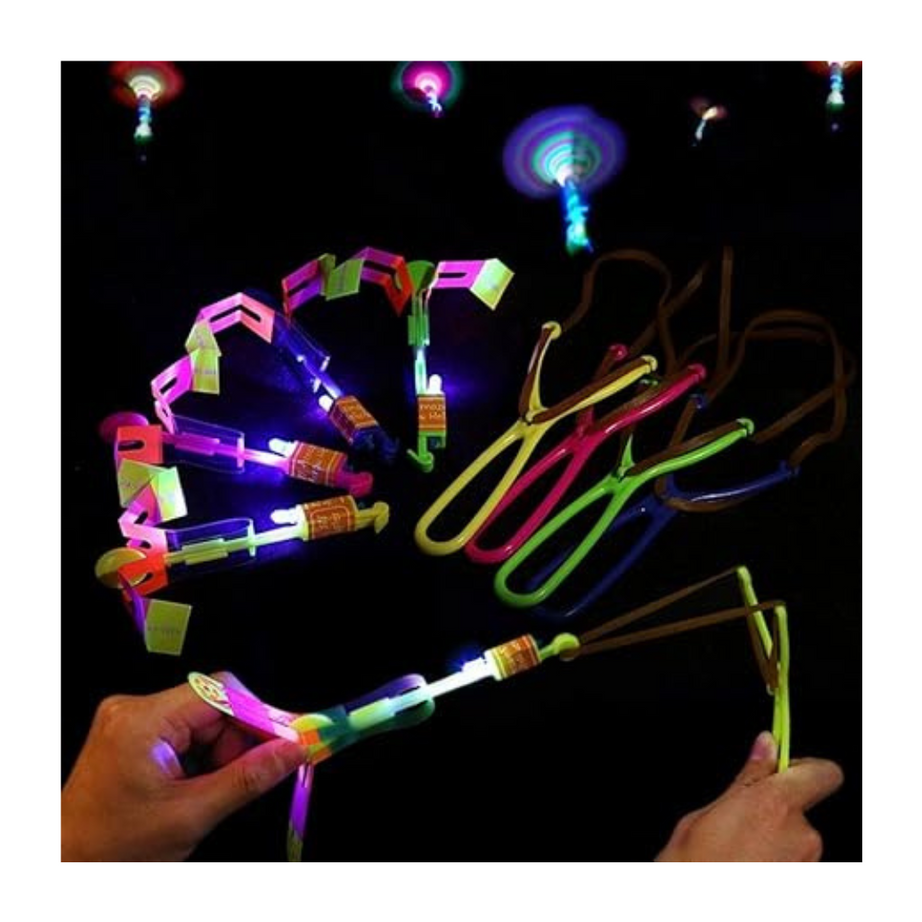 LED Light Flying Fan Parachute Toy-1