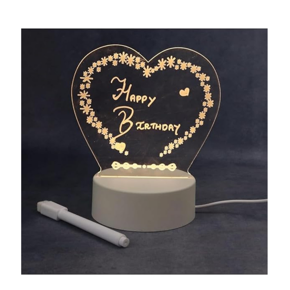 3D Creative Light, Write-on Lamp for Couple Gifts (Random design will be sent)