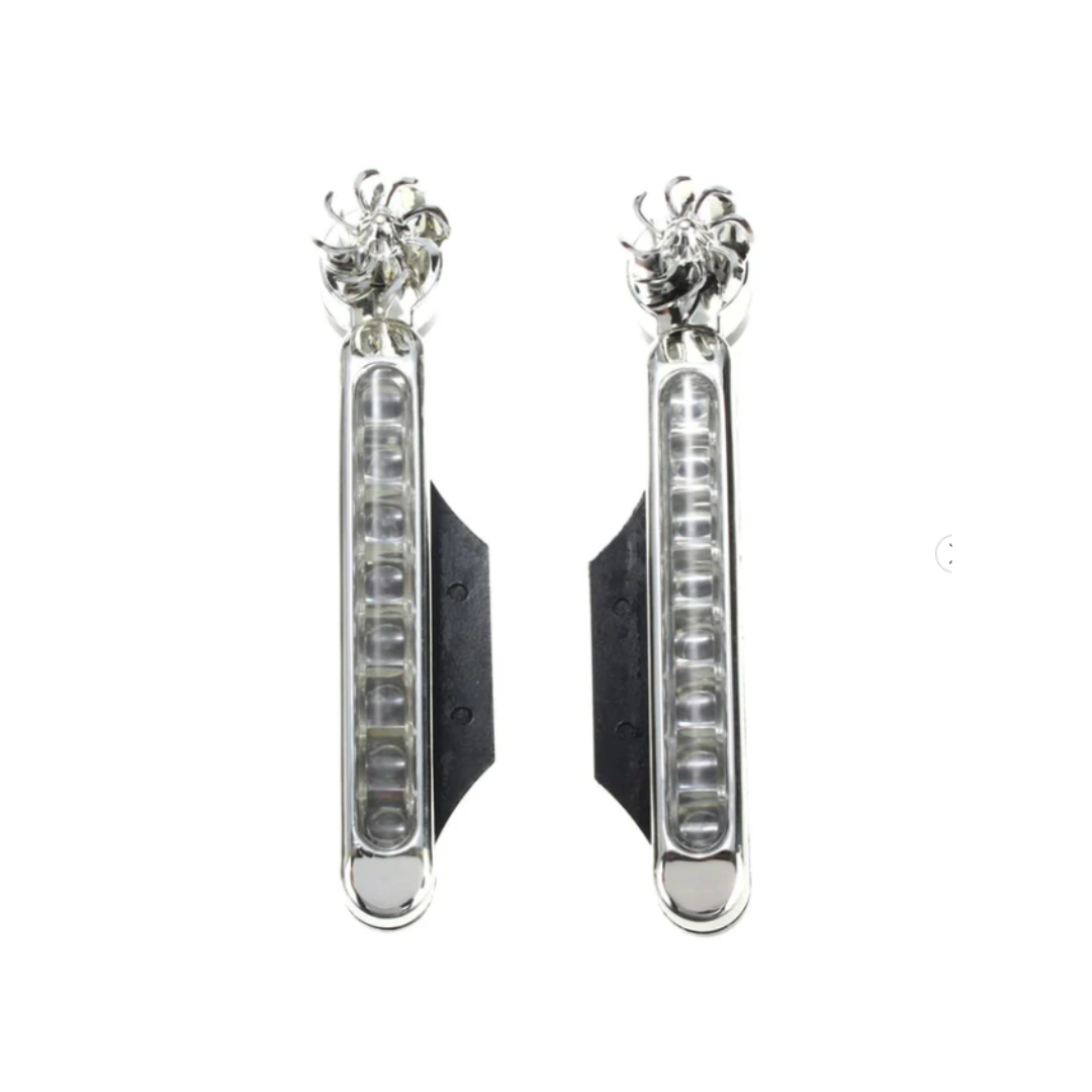 2Pcs White Wind Energy 8 LED Car/Bike/Bicycle Daytime Running Lights (DRL) – KidsBestie