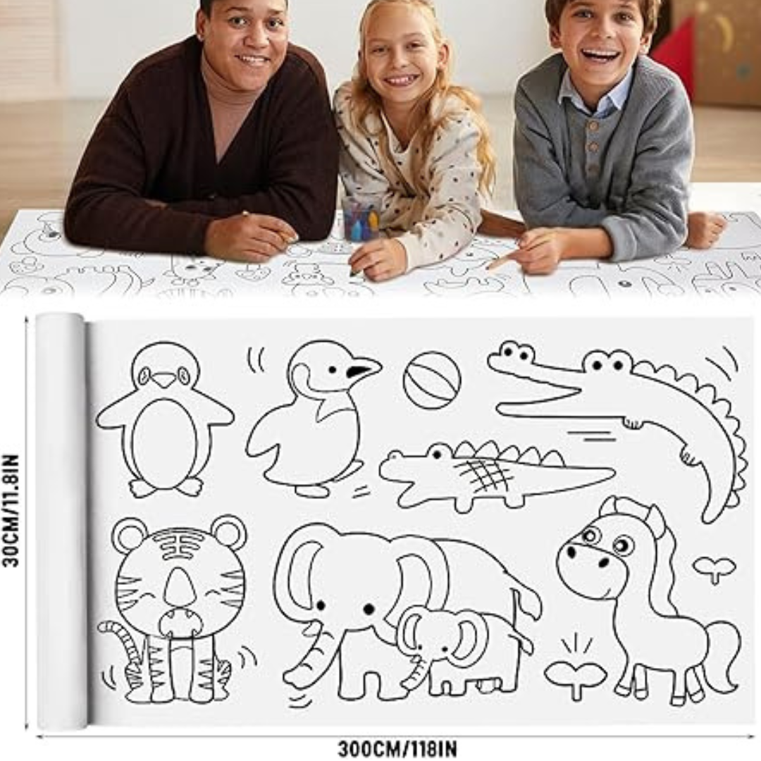 Children's Drawing Roll – 30 × 300 cm | KidsBestie
