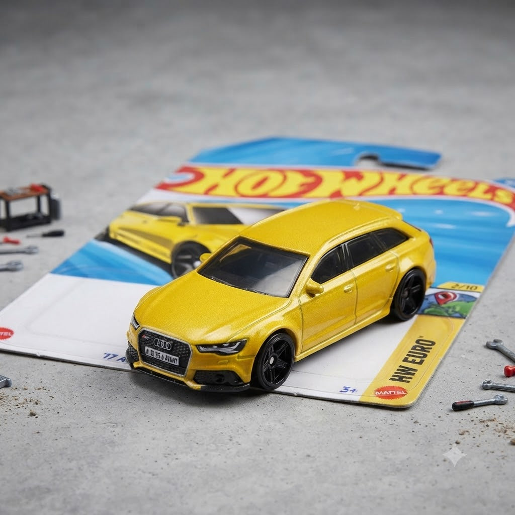 1+1 Hot Wheels Combo HW Euro & Dream Garage Die-Cast Collection ('17 Audi RS 6 Avant & La Liebre)