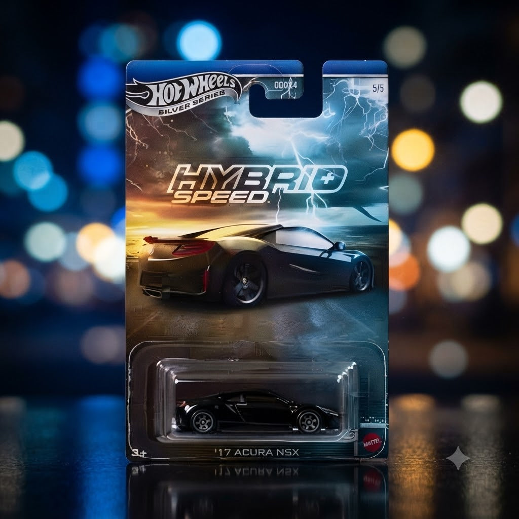 Hot Wheels Silver Series: Hybrid Speed - '17 Acura NSX (Edition 5/5)-Imported