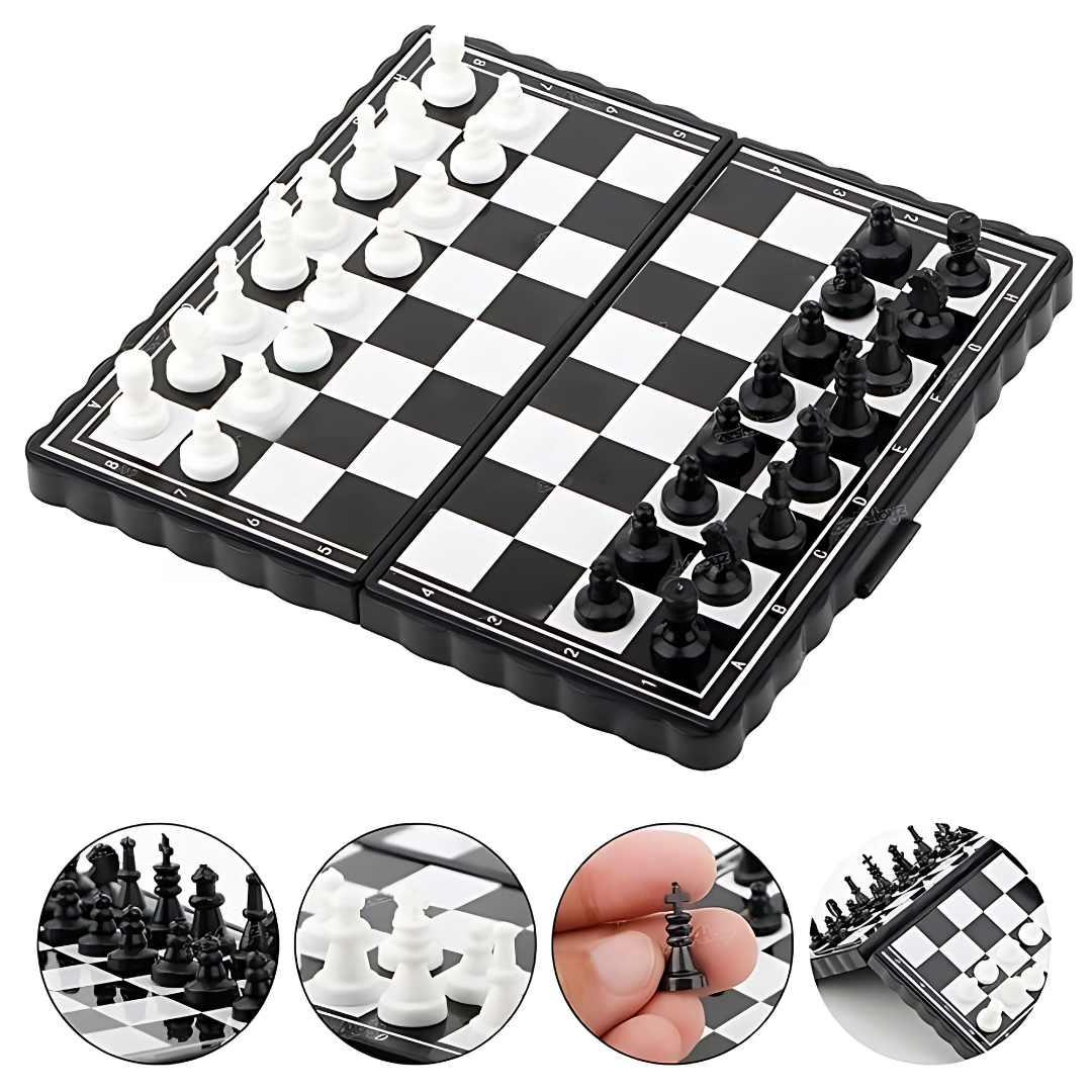 Mini Magnetic Chess Board Set Travel Educational Toys