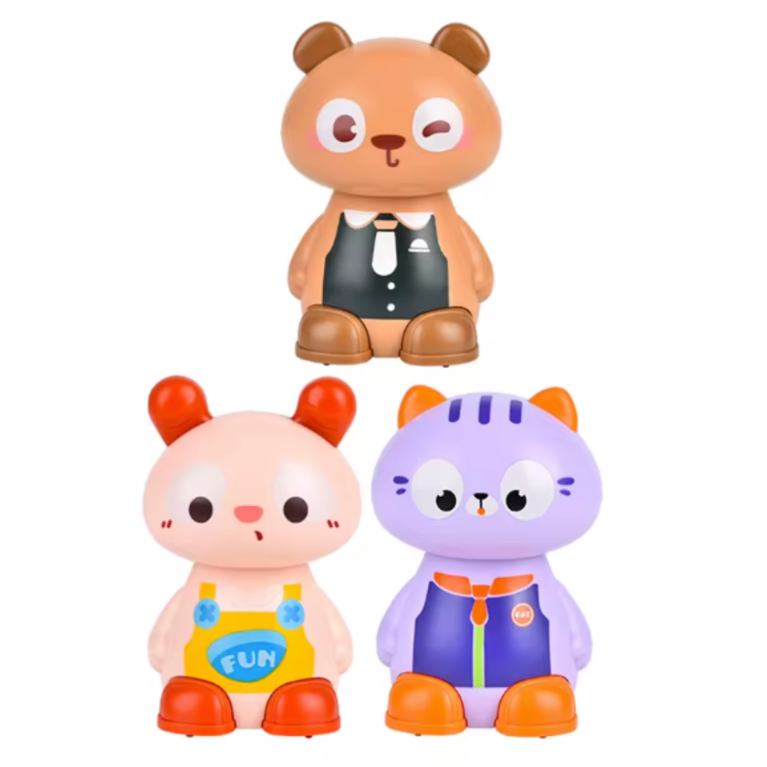 Funny Cat Pull Back Toy ( Random Colours)