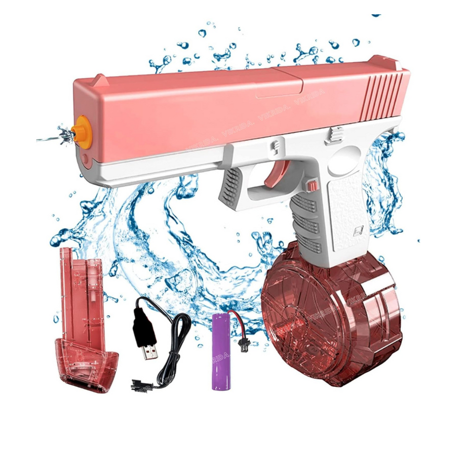 High Pressure Electric Water Gun with Large Drum | USB Rechargeable | KidsBestie