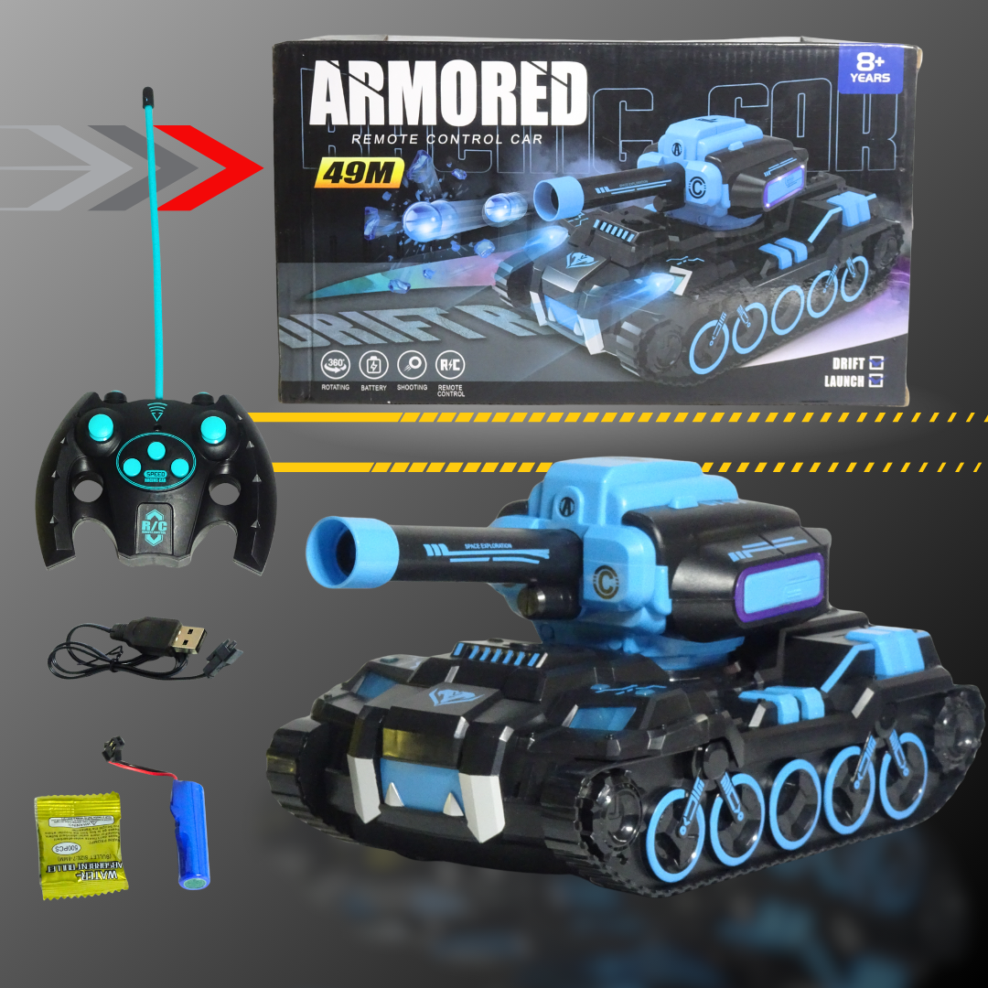 Armored Remote Control Car – Tough, Fast & Action-Packed! (Random Colours)