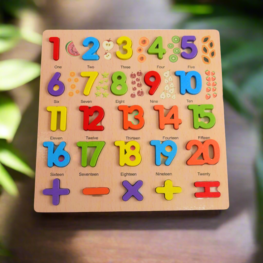 3D Numbers with Names Puzzle-Big